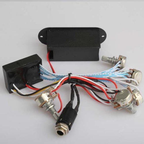 Vktech 3 Band EQ Preamp Circuit For Bass Pickup Active N2