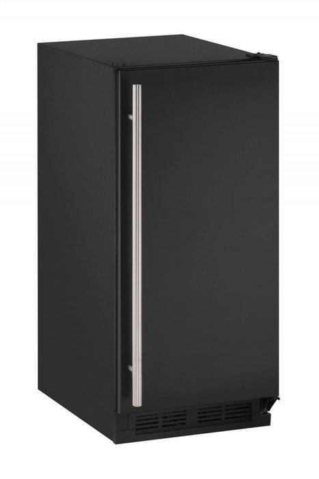 U-Line 15&rdquo; Crescent Ice Maker U-BI1215B-00A - Black w/ Reversible Door Hinge N2