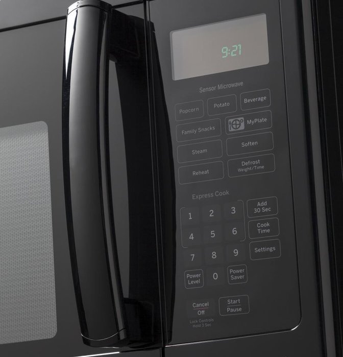 GE PVM9195DFBB Profile 1.9 Cu. Ft. Black Over-the-Range Microwave N6
