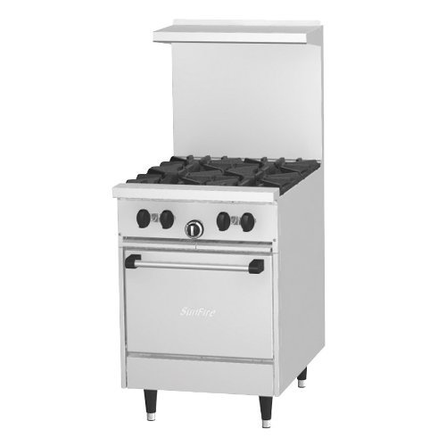 Propane U.S. Range X24-4L - 24" Open Burner Sunfire Restaurant Range
