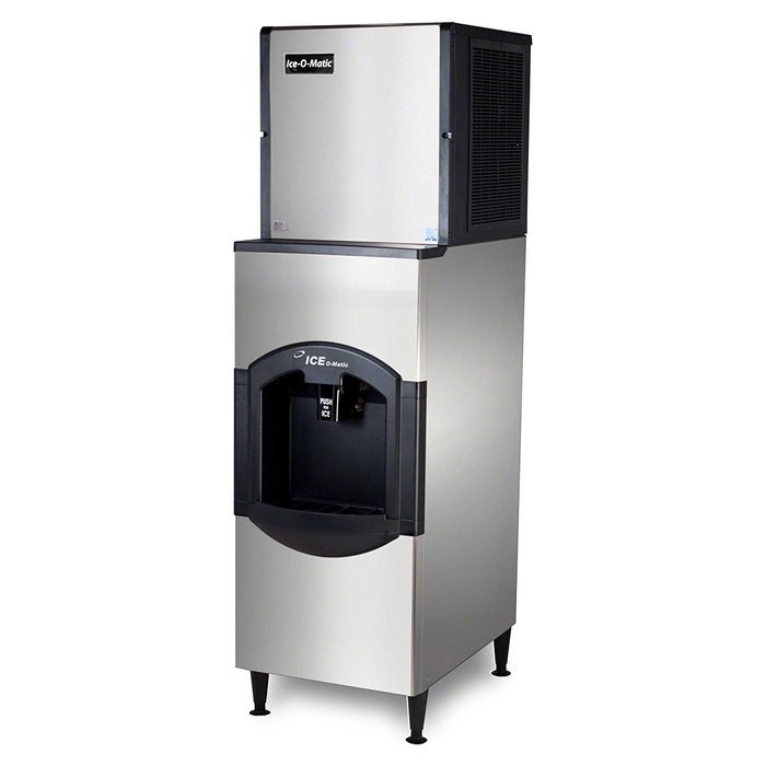 Ice-O-Matic ICE0520HA-CD40022 520 lb 22" Air-Cooled Ice Machine w/ CD40022 Hotel Dispenser