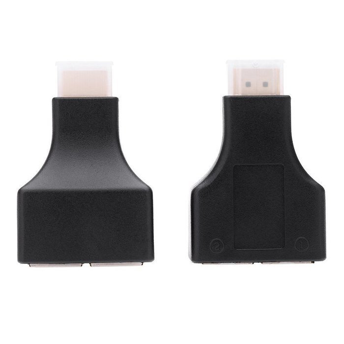 HENGSHENG&reg; 30M/100 Feet HDMI Dual RJ45 CAT5E CAT6 UTP LAN Ethernet HDMI Extender Repeater 1080P For HDTV HDPC... N4