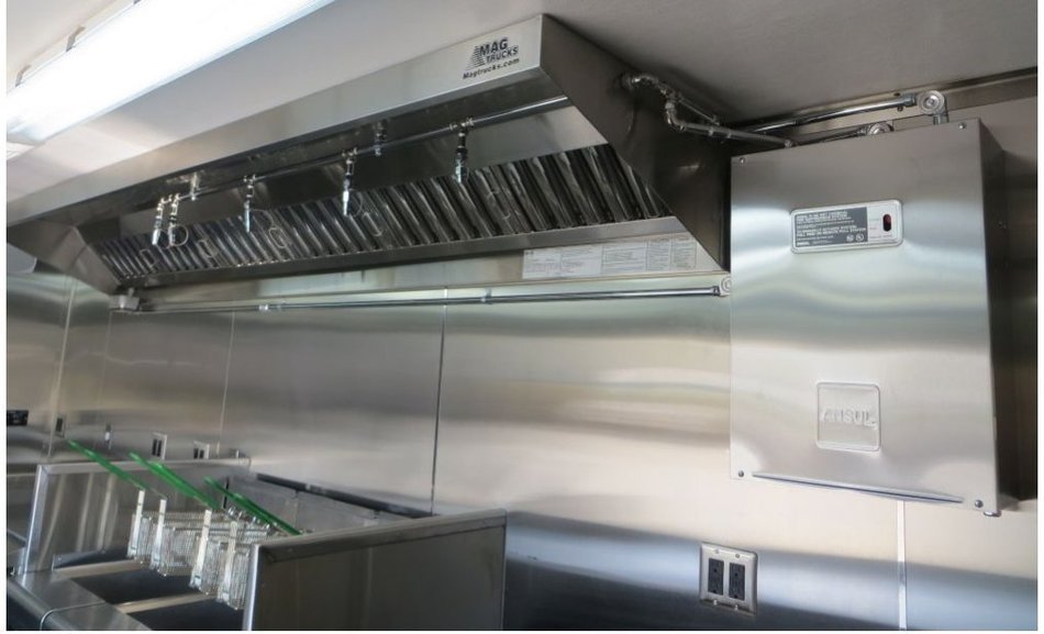 Ventilation Direct 6' Stainless Backshelf Concession Trailer Hood System N6
