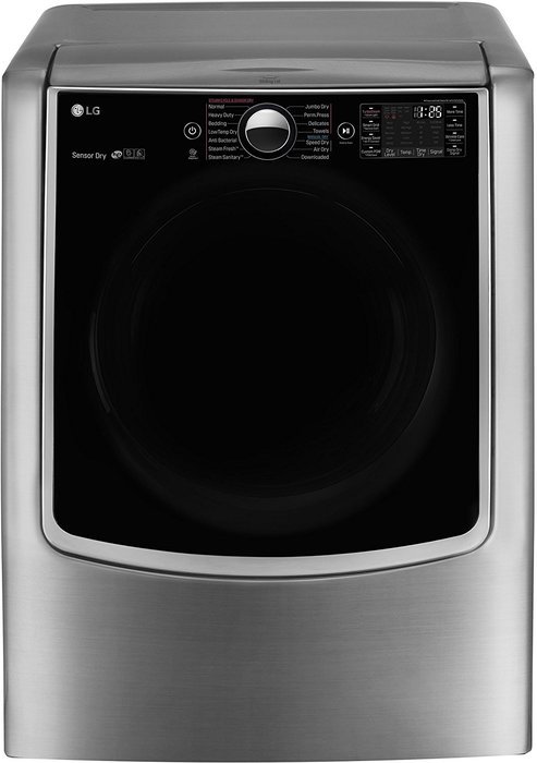 LG DLEX9000V TurboSteam 9.0 Cu. Ft. Graphite Steel With Steam Cycle Electric Dryer - Energy Star