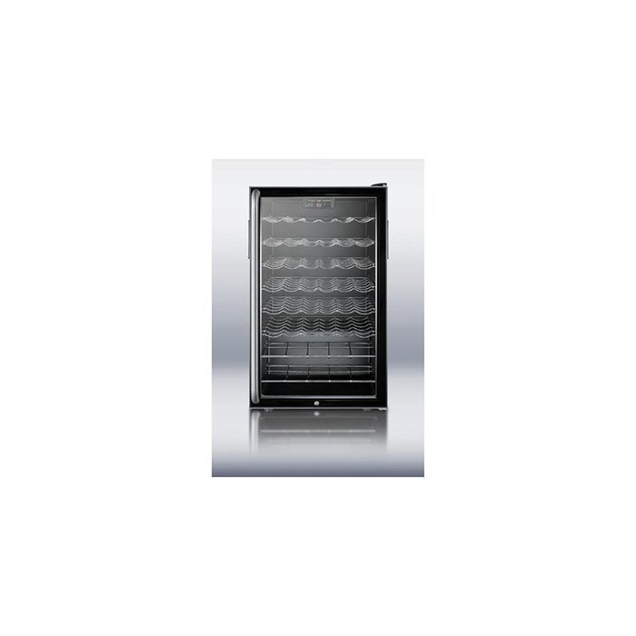 Summit SWC525LBI7SH: Commercially listed 20" wide wine cellar for built-in use, with lock, digital thermostat... N4