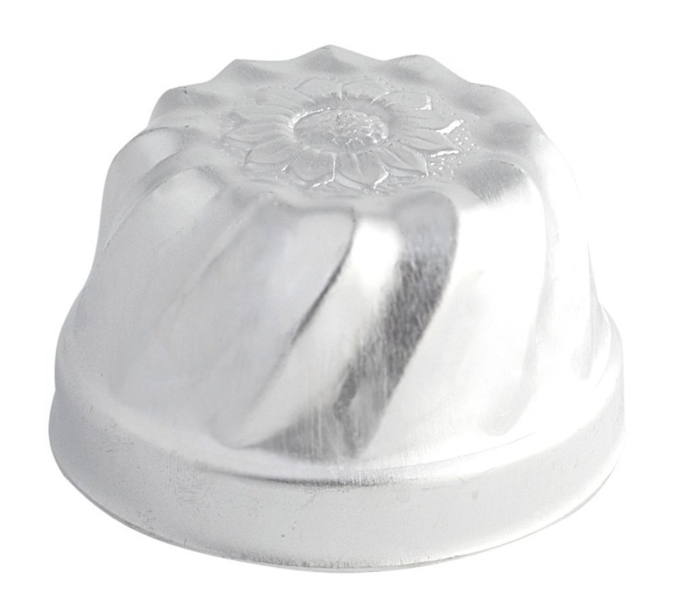 Ottinetti 2 Piece Conical Shaped Pudding Mold, 7cm/2.8", Gray