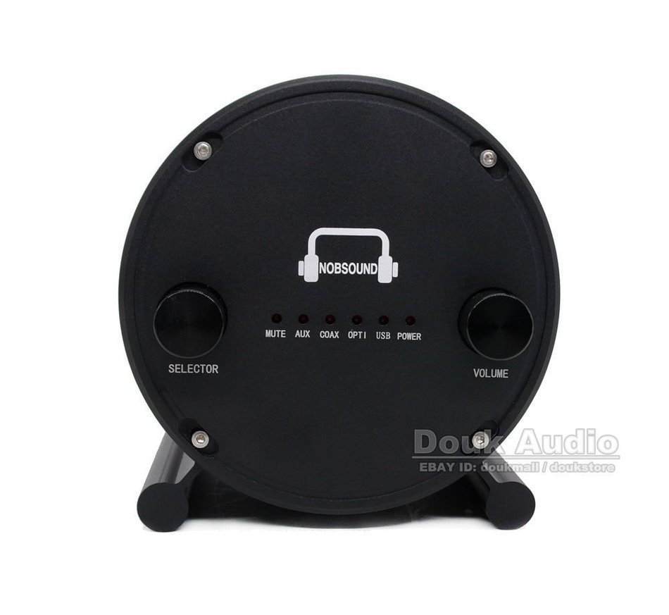 Nobsound Coaxial/Optical/USB DAC & Integrated Amplifier Digital HiFi Power Amp Black N4