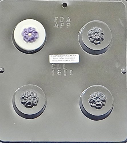 Spring Flower Oreo Cookie Sandwich Chocolate Candy Mold 1611