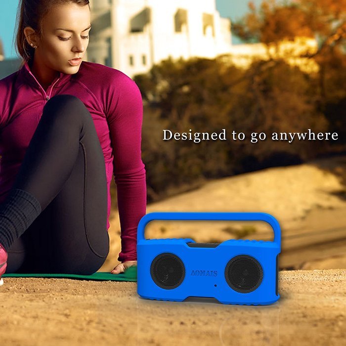 AOMAIS Sport II Portable Wireless Bluetooth Speakers 4.0 with Waterproof IPX7,20W Bass Sound,Stereo Pairing,Durable... N16