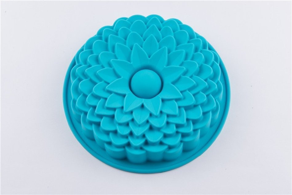 Single Cavity Big Flower Shape Cake Pudding Jelly Chocolate Mold Handmade Soap Making Mould N5
