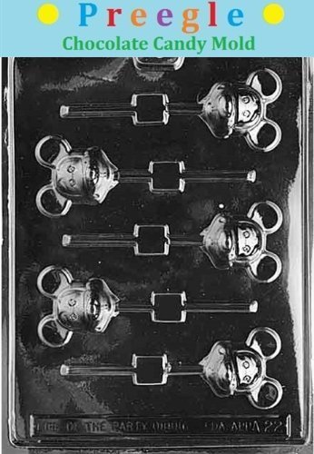 Mouse Sucker Mickey Animal Chocolate Candy Mold - 3 Count