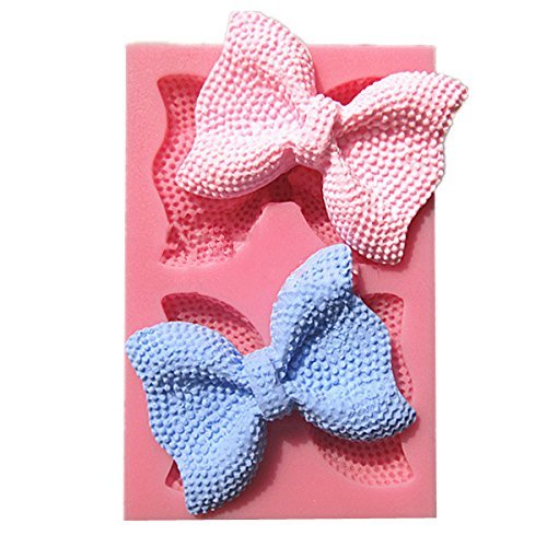 HT BAKEWARE | Two Large Sequin Bows Silicone Mold