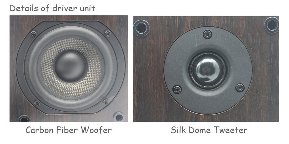 LP Hot Two way Bluetooth Bookshelf Speakers Carbon Fiber Woofer Silk Dome Tweeter N2