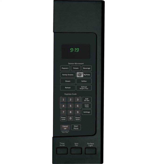 GE PVM9195DFBB Profile 1.9 Cu. Ft. Black Over-the-Range Microwave N8