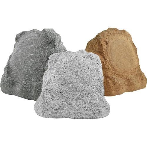 OSD Audio 6.5-inch Outdoor Rock Speaker Pair, Sandstone
