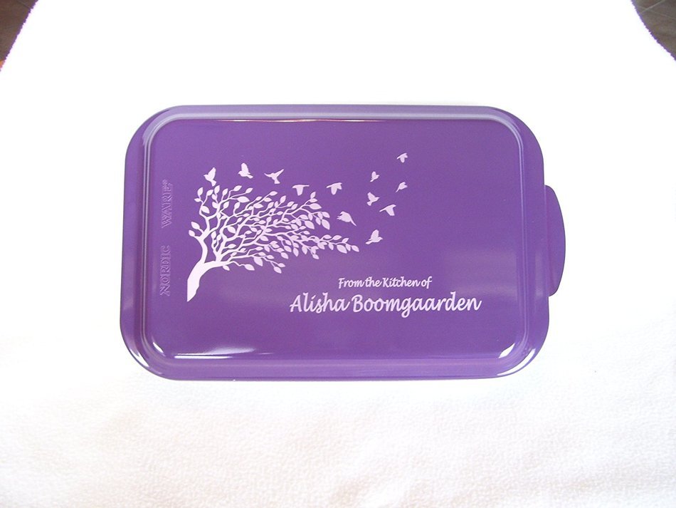 Custom and Personalized Covered Cake Pan 24 Designs Your Wording (Green) N2