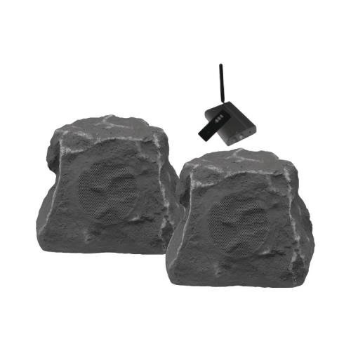 Tic Corporation Wrs010 Sl 5.25 Wireless Outdoor Rock Speakers (Slate)