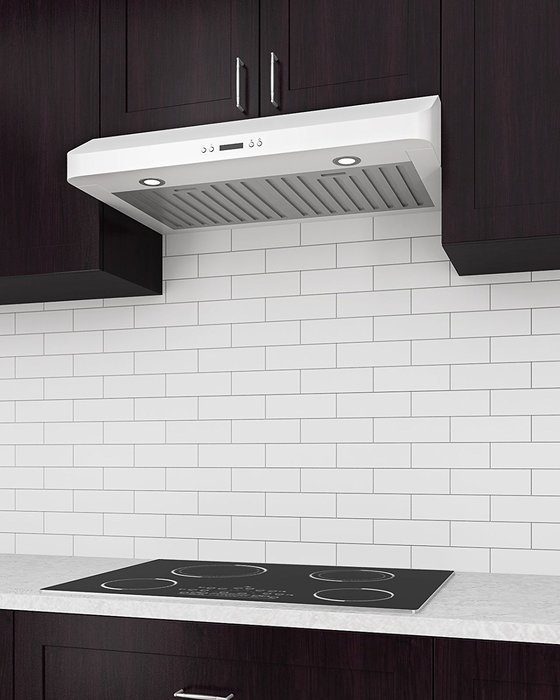 Ancona AN-1265 Slim Chef Range Hood, White N2