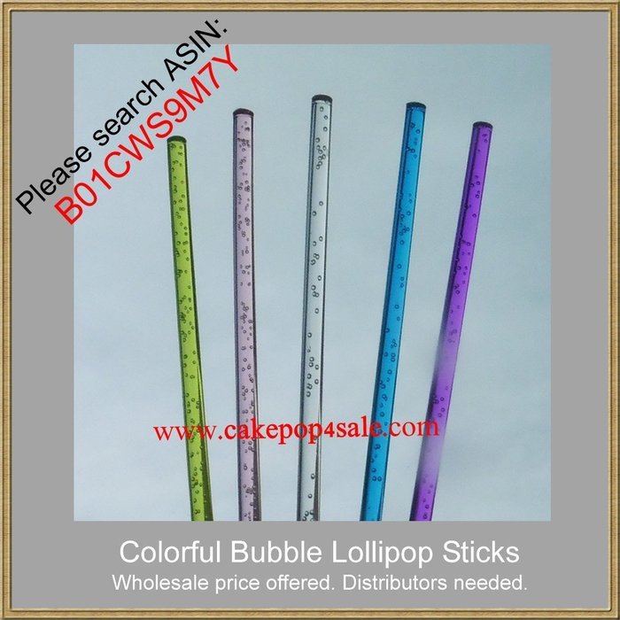Weststone - 50pcs 8" X 5/32" Crystal Clear Lollipop Sticks for Cake Pops Lollipop Candy &hellip; N2