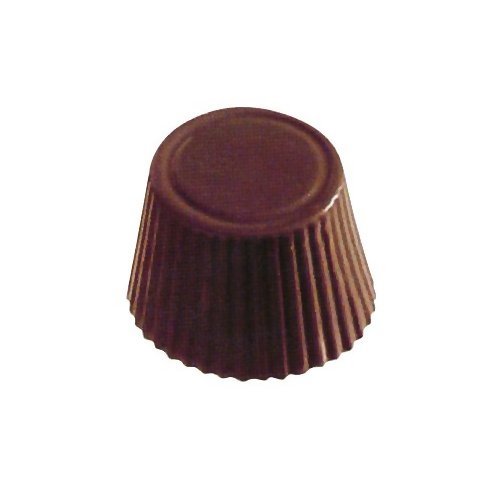 Fat Daddio's Polycarbonate Chocolate and Candy Mold Fluted Tapered Round, 21 Pieces
