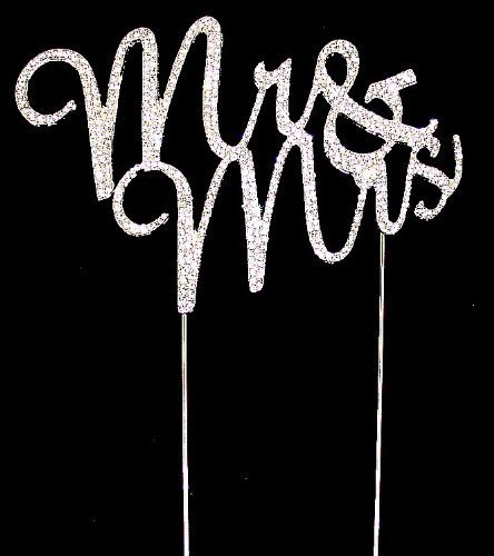 Lulu Sparkles LLC Diamante Crystal Mr & Mrs Rhinestone Bling Monogram Custom Cake topper Wedding cake decoration...