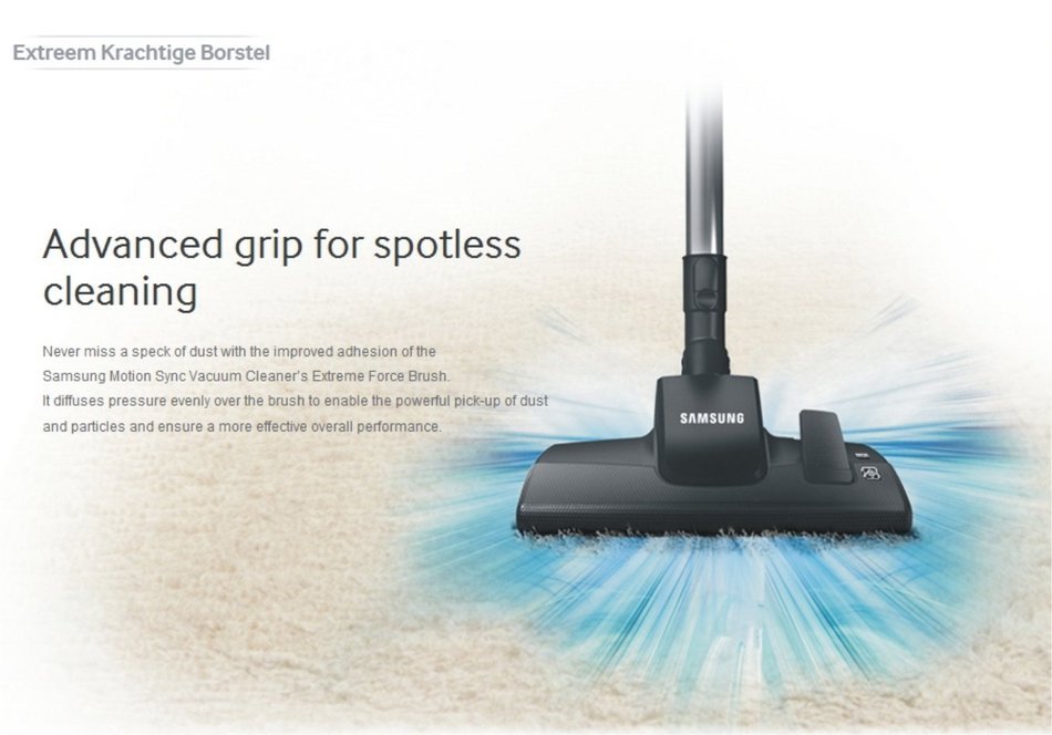 Samsung Bagless Vacuum Cleaner VC77F80LNCC/800W/Motion Sync/Dust Sensor/220V N8
