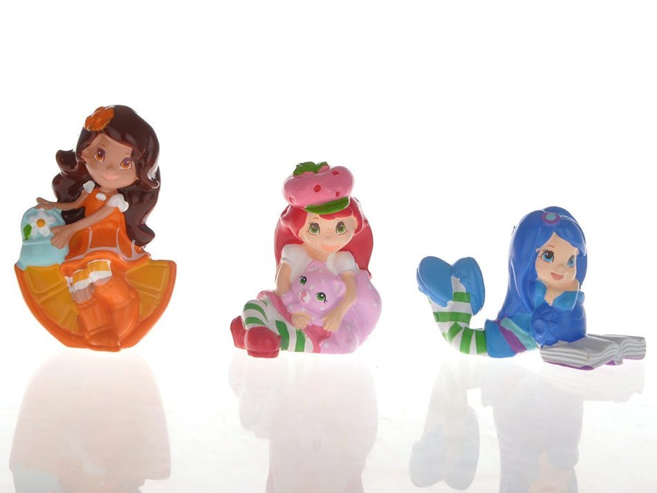Strawberry Shortcake Toy Figures Lot Of 7 Pcs Mini Figures Cake Topper