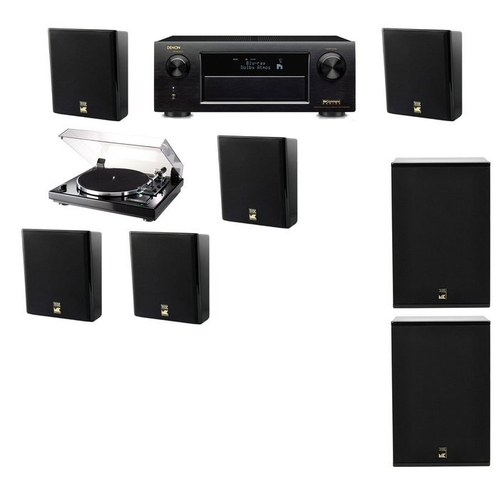 M&K Sound MP150II Wall Speaker 5.2 Thorens TD-240-2 X12 Denon AVR-X5200W