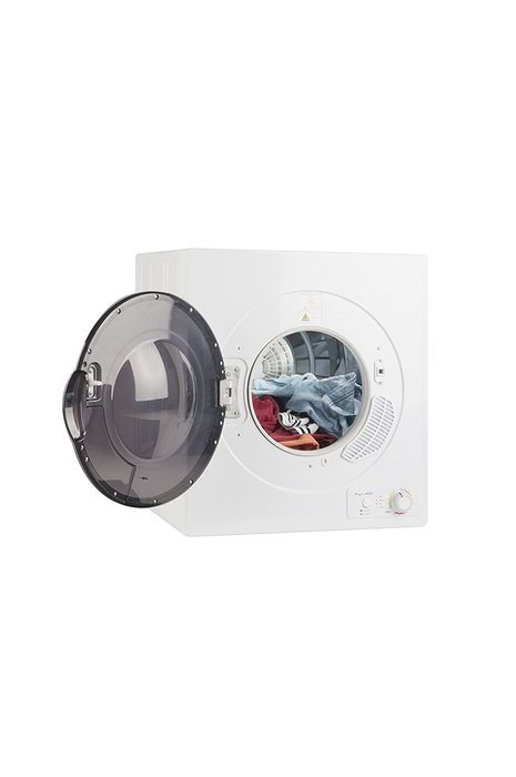 Majestic 13 lb.Compact Short Dryer in White with Silver Trim MJ850D coming with Wrinkle guard and Venting option. N4
