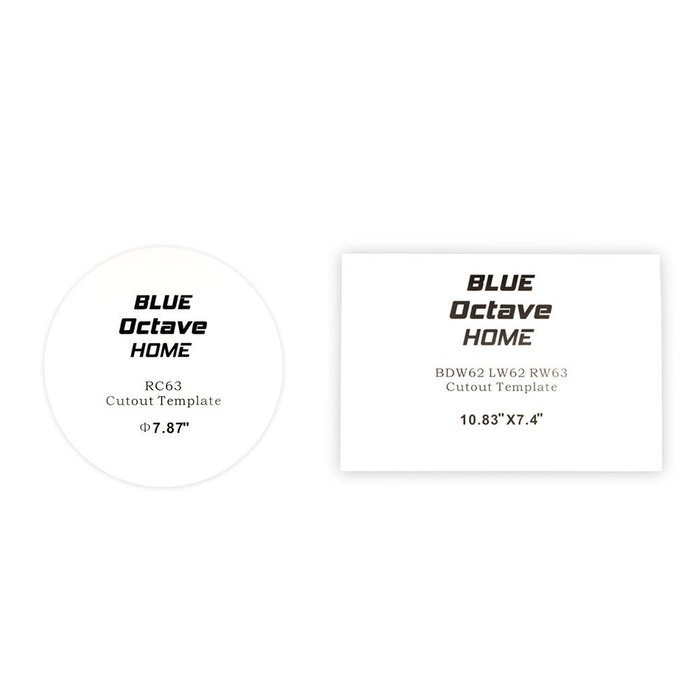 Blue Octave RH-635 In Wall and In Ceiling 6.5" Speakers Home Theater Surround Sound 5 Speaker Set N4