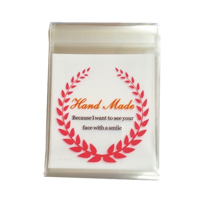Yunko 300pcs Clear Little Daisies Cookie Candy Soap Packaging Self-adhesive Plastic Bags for Biscuits Package(... N12