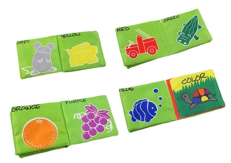 Picture Cognize Book，BeautyVan Intelligence Development New Soft Cloth Baby Learn Picture Cognize Book (D) N3