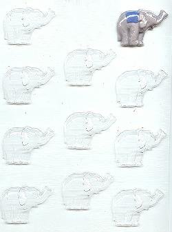 Small Elephant Candy Mold