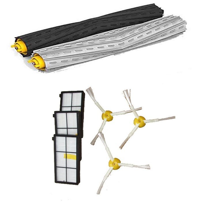 Tangle-Free Debris Extractor Side Brushes and Filters Replacement For iRobot Roomba 800 Series 870 880 Robotic...
