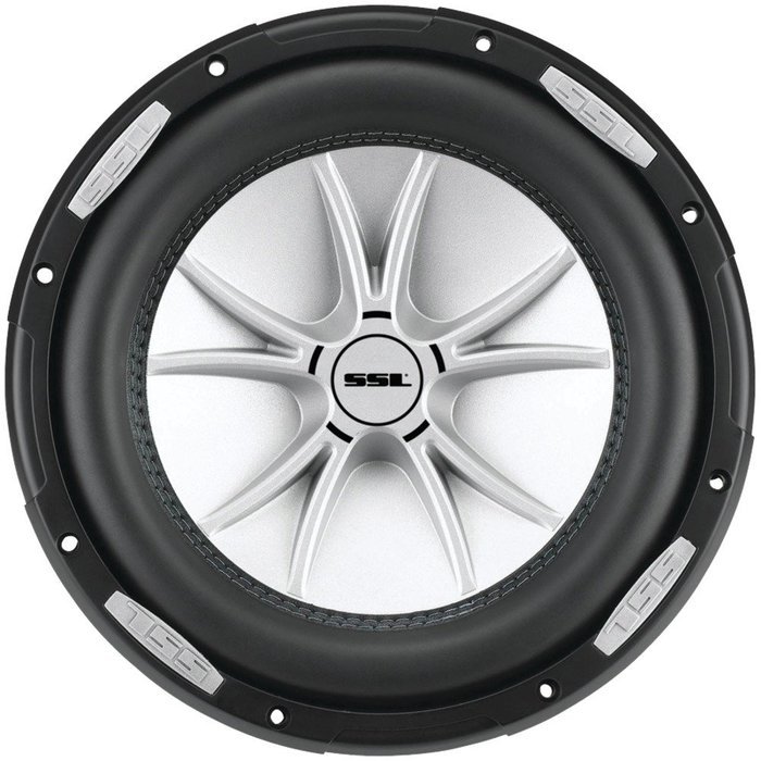 1 - SLR Series Dual 4_ Voice Coil Subwoofer with Polypropylene Cone (12"; 2,500 Watts), Dual 4_ high-temperature...