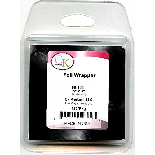 CK Products Foil Wrappers, 3" x 3", Black