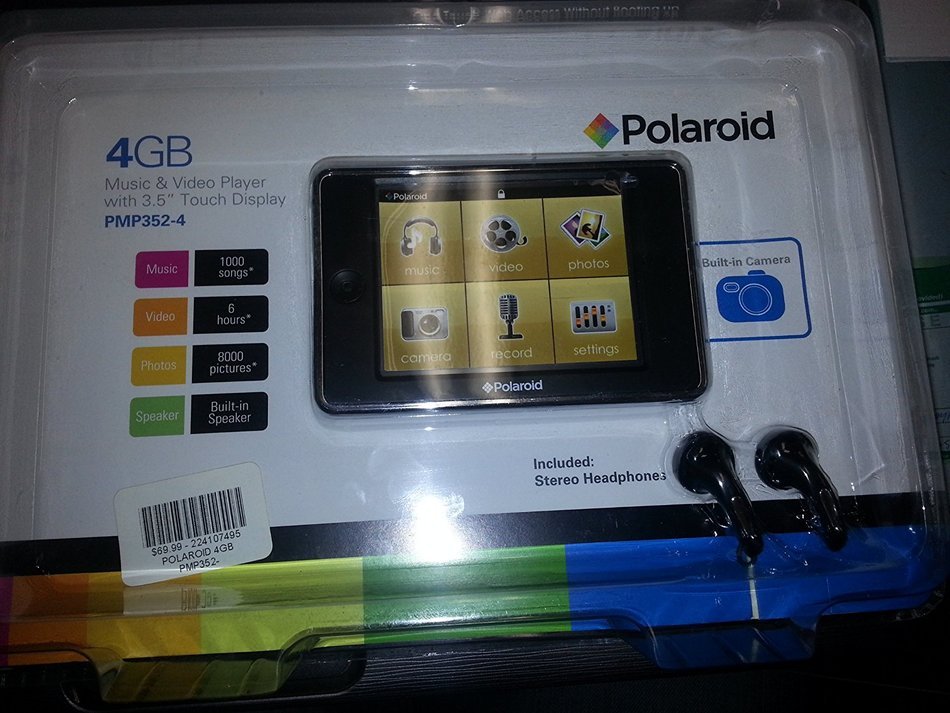 4GB Polaroid PMP352-4 with camera 3.5"