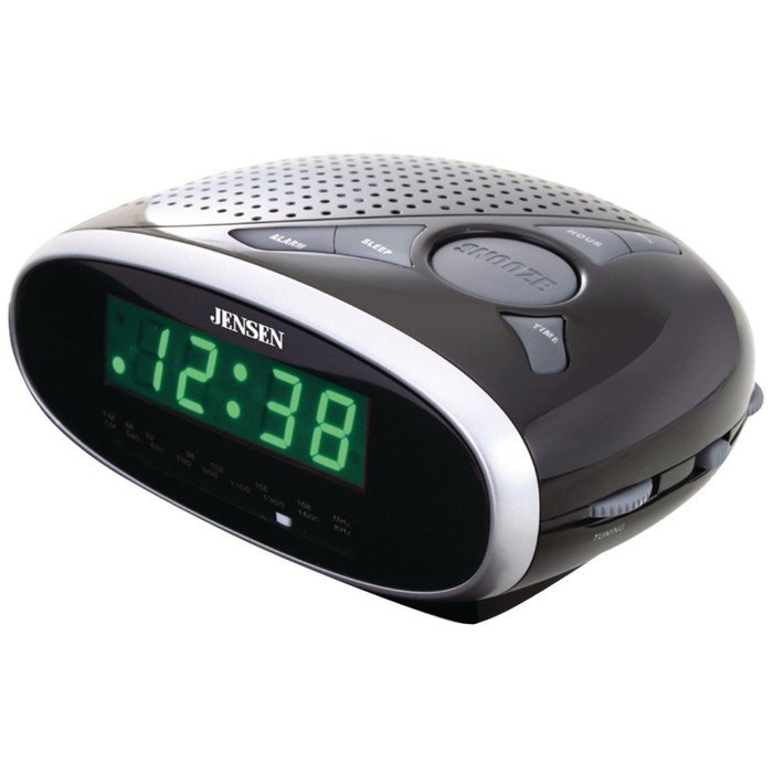 JENSEN JCR-175 AM/FM Alarm Clock Radio (JCR-175)
