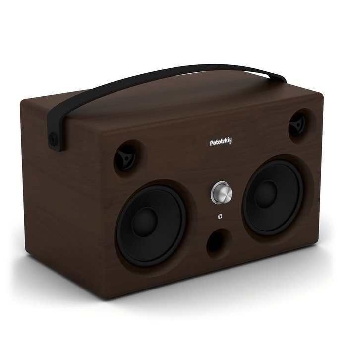 Vintage Brown Portable Audio Boombox, From 10 to 30 Hours Without Charging N3