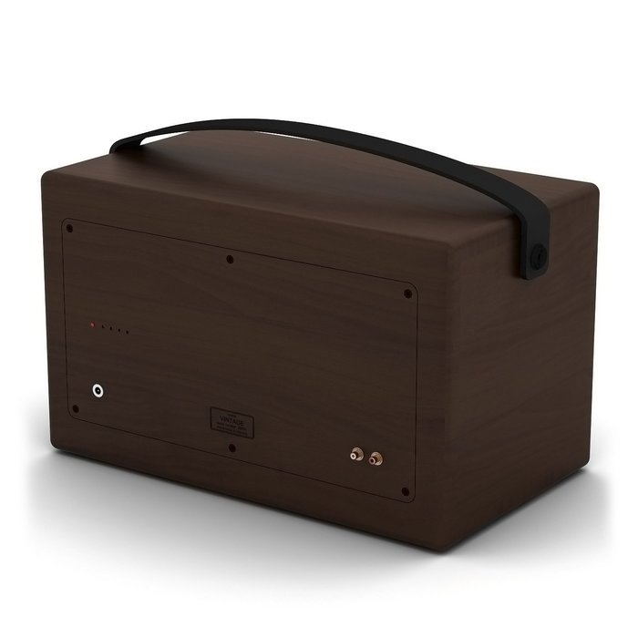 Vintage Brown Portable Audio Boombox, From 10 to 30 Hours Without Charging N4
