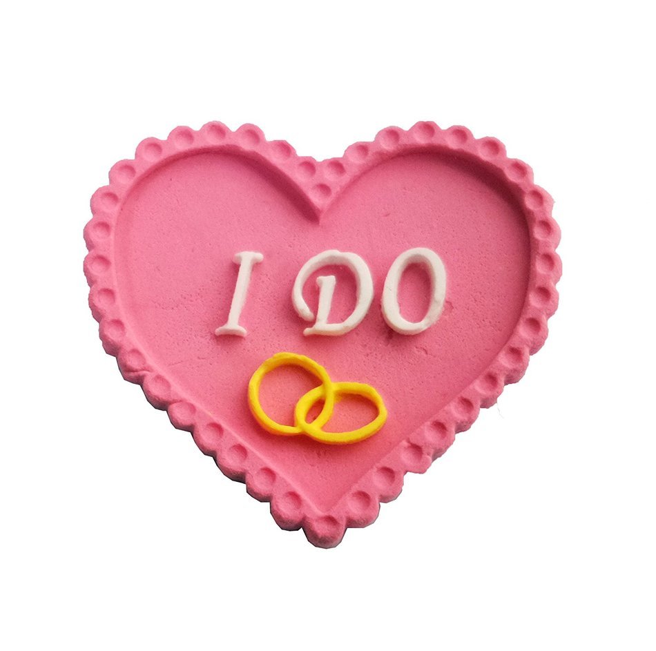 Yunko Yes I Do Heart Shape Silicone Fondant Cake Decorating Tools Chocolate Candy Sugar Mold N2