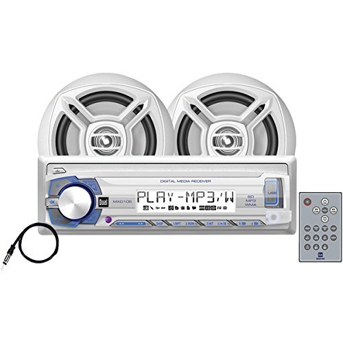 DUAL DV635MB 6.2" Double-DIN In-Dash DVD Receiver with Built-in Bluetooth, DualMirror & HDMI Input