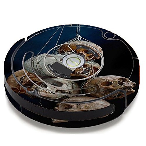 Skin Decal Vinyl Wrap For IRobot Roomba 650 655 Vacuum / Hanging Skulls