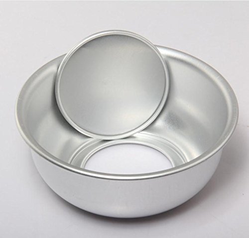 6 Inches Semicircle Shape Aluminum Alloy Cake Pan Dish / Cake Mold , Drop Bottom