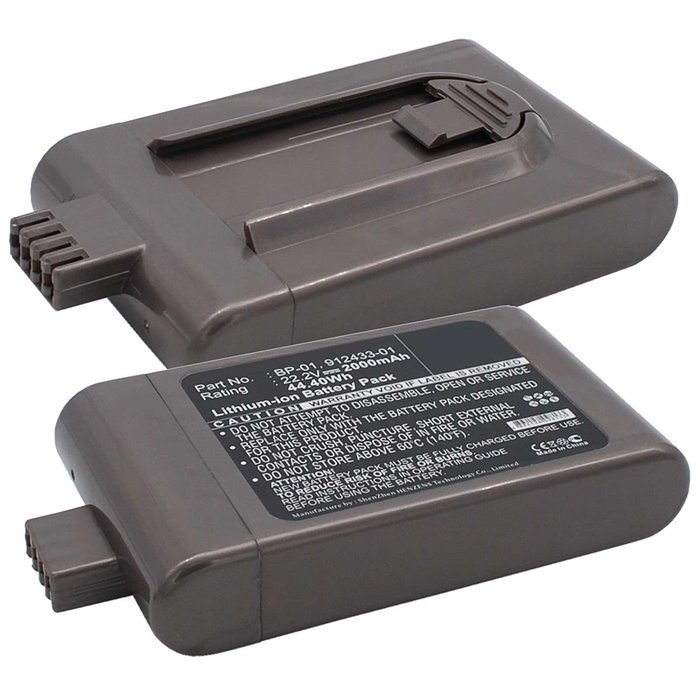 2x Exell EBVB-204 Li-Ion 22.2V 2000mAh Vacuum Battery Fits DYSON D12 Vacuum, DC16, DC-16, DC16 Boat, DC16 Car,...