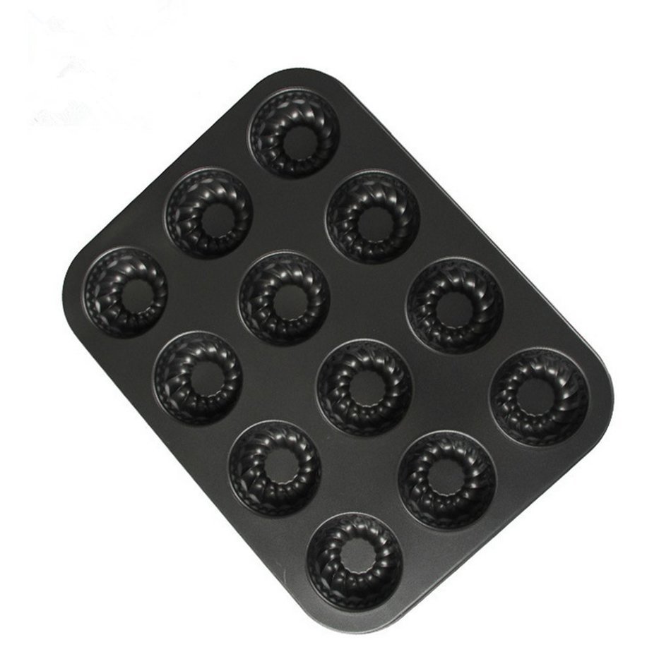 Fluted 12-Cavity Pan Non-Stick Bakeware,Mini N3