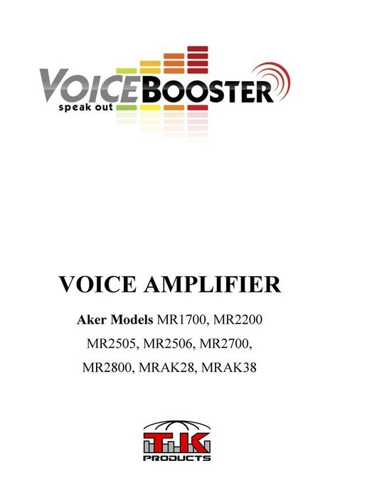 VoiceBooster Voice Amplifier & Mp3 Player & FM Radio 16watts Black MR2800 (Aker) by TK Products, Portable, for... N2