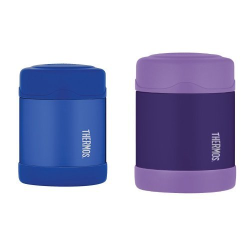 Thermos Funtainer 10 Ounce Food Jar, Blue and Thermos Funtainer 10 Ounce Food Jar, Purple Bundle