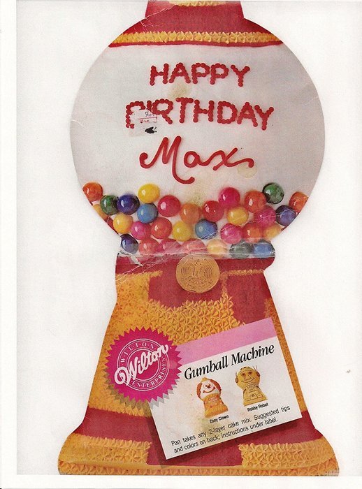 Wilton Gumball Candy Machine / Robot / Clown Cake Pan (2105-2858, 1987)