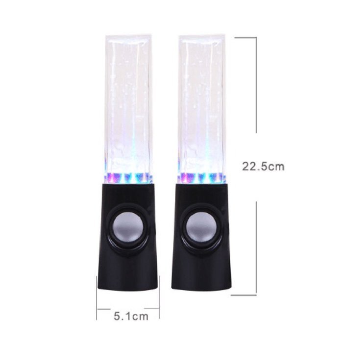 LED Light Dancing Water Show Music Fountain Bass Shock Speakers Amplifier Audio Player For Phones Computer Laptop... N15